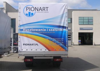 Skrzynie - Reklama na plandece