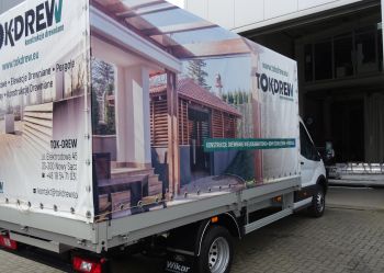 Skrzynie - Reklama na plandece